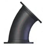3" Black Cast Iron Flanged 90 Degree Elbow Fitting