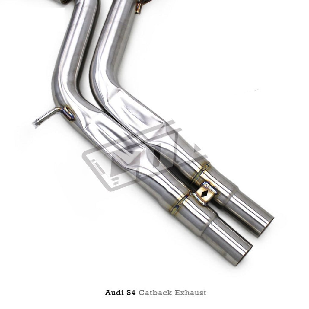 Stainless Valved Catback Exhaust System for Audi B8 B8.5 S4 S5