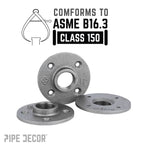 1 1/4 in. Black Floor Flange