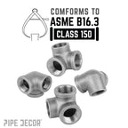 3/8 in. Black Side Outlet Elbow