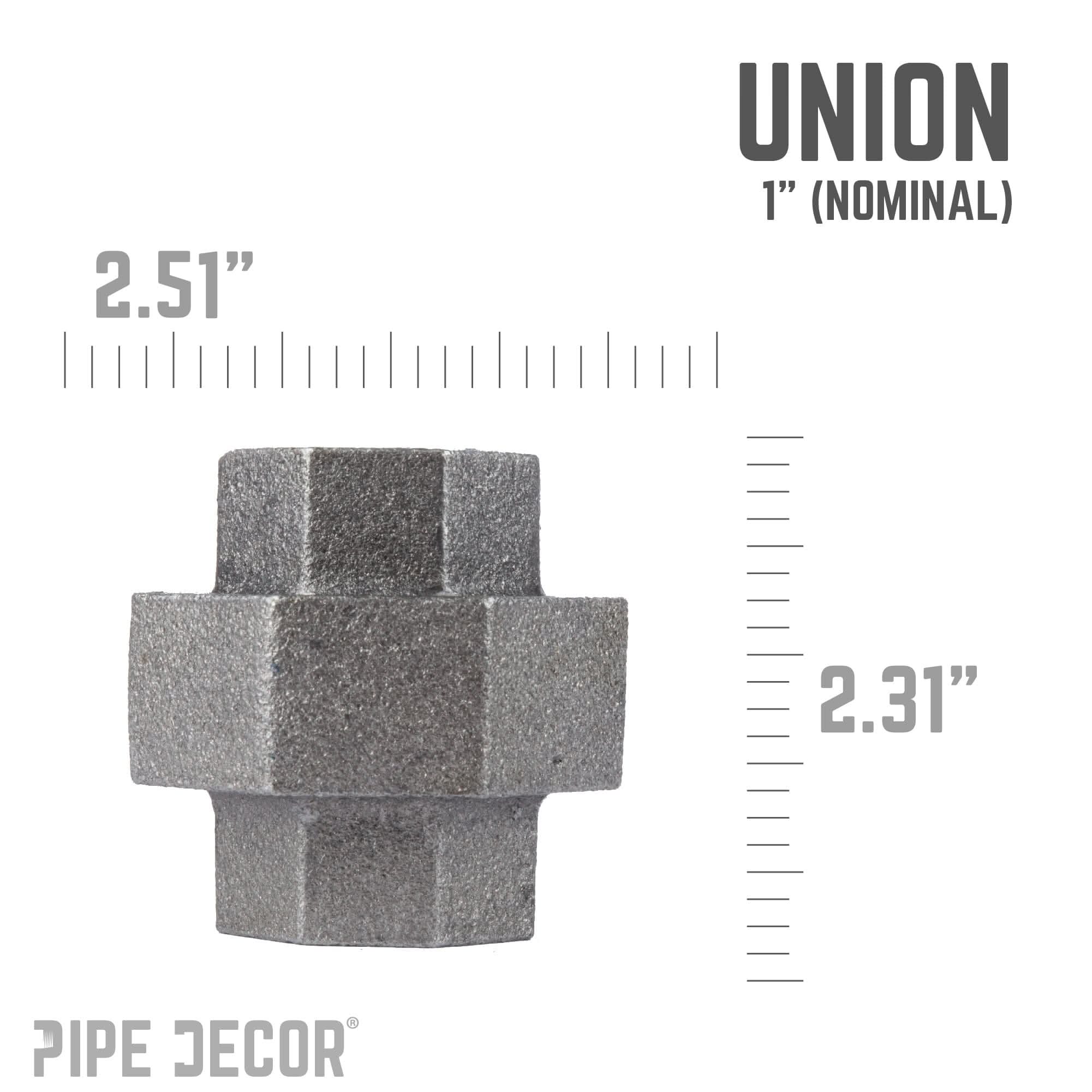 1 in. Black Union