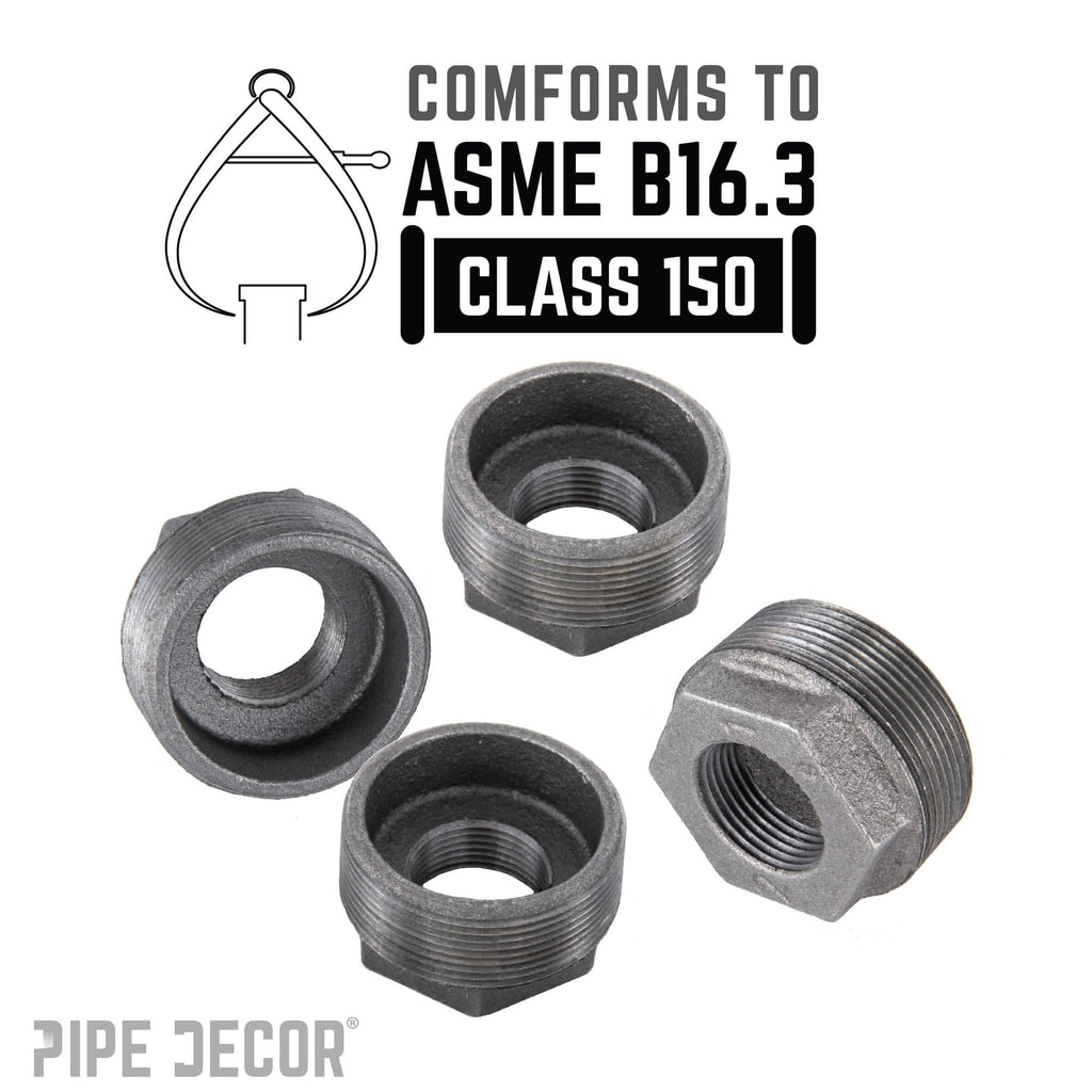 1 1/4 in. x 1/2 in. Black Bushing