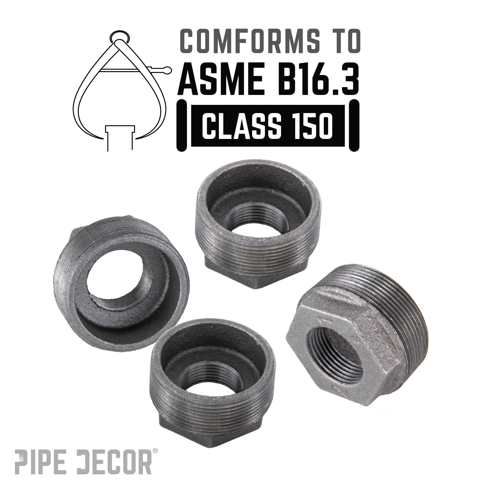 1 1/4 in. x 1/2 in. Black Bushing