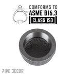 1 1/2 in. Black Cap
