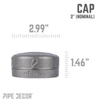 2 in. Black Cap