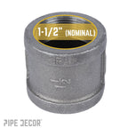 1 1/2 in. Black Coupling
