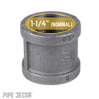 1 1/4 in. Black Coupling
