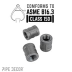 1/2 in. Black Coupling