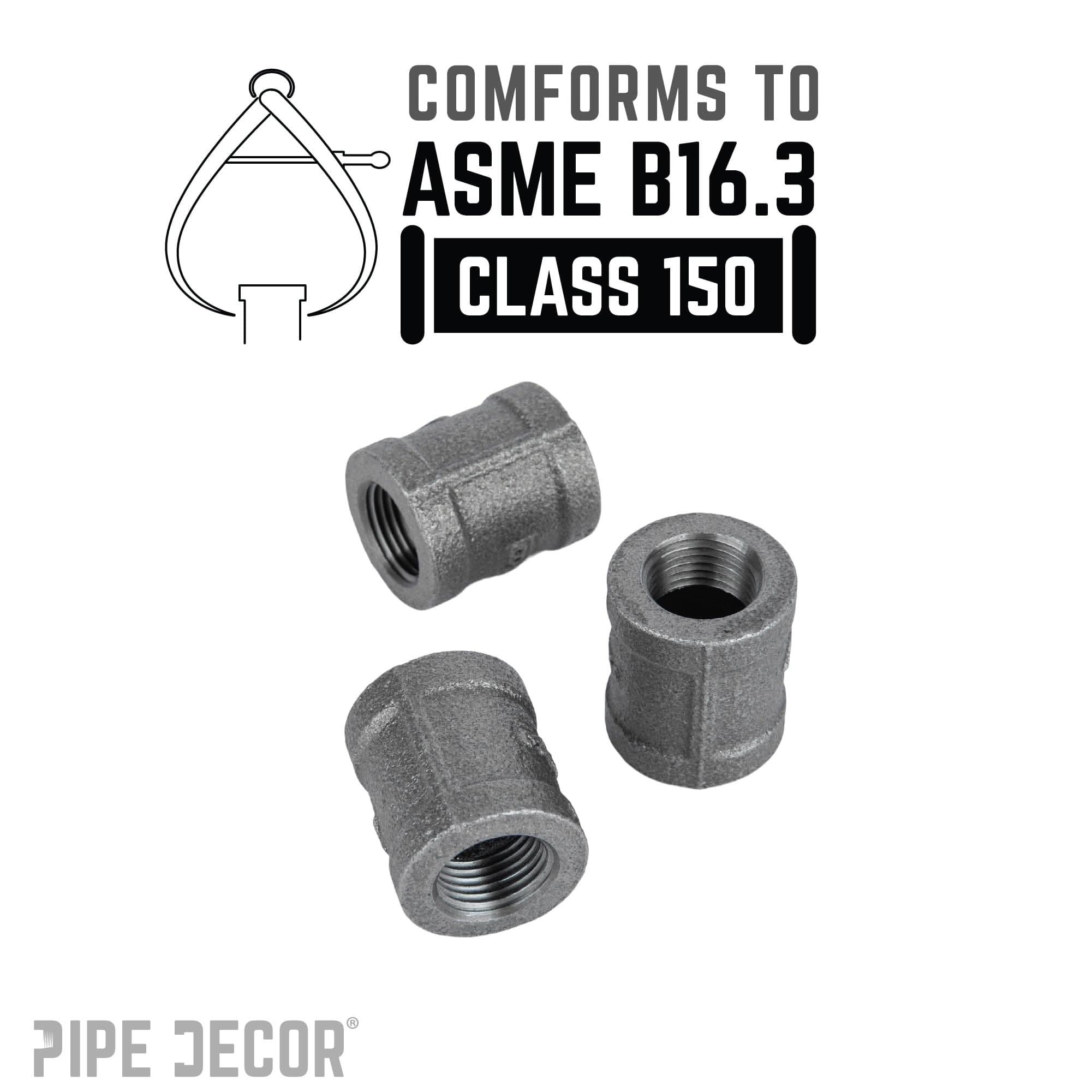 1/2 in. Black Coupling
