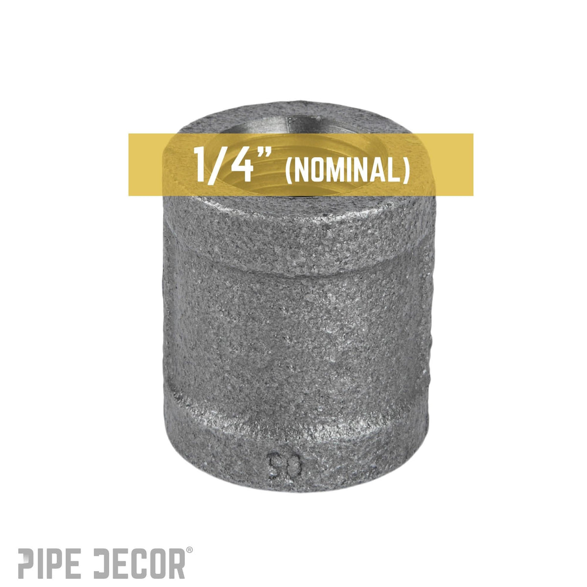 1/4 in. Black Coupling