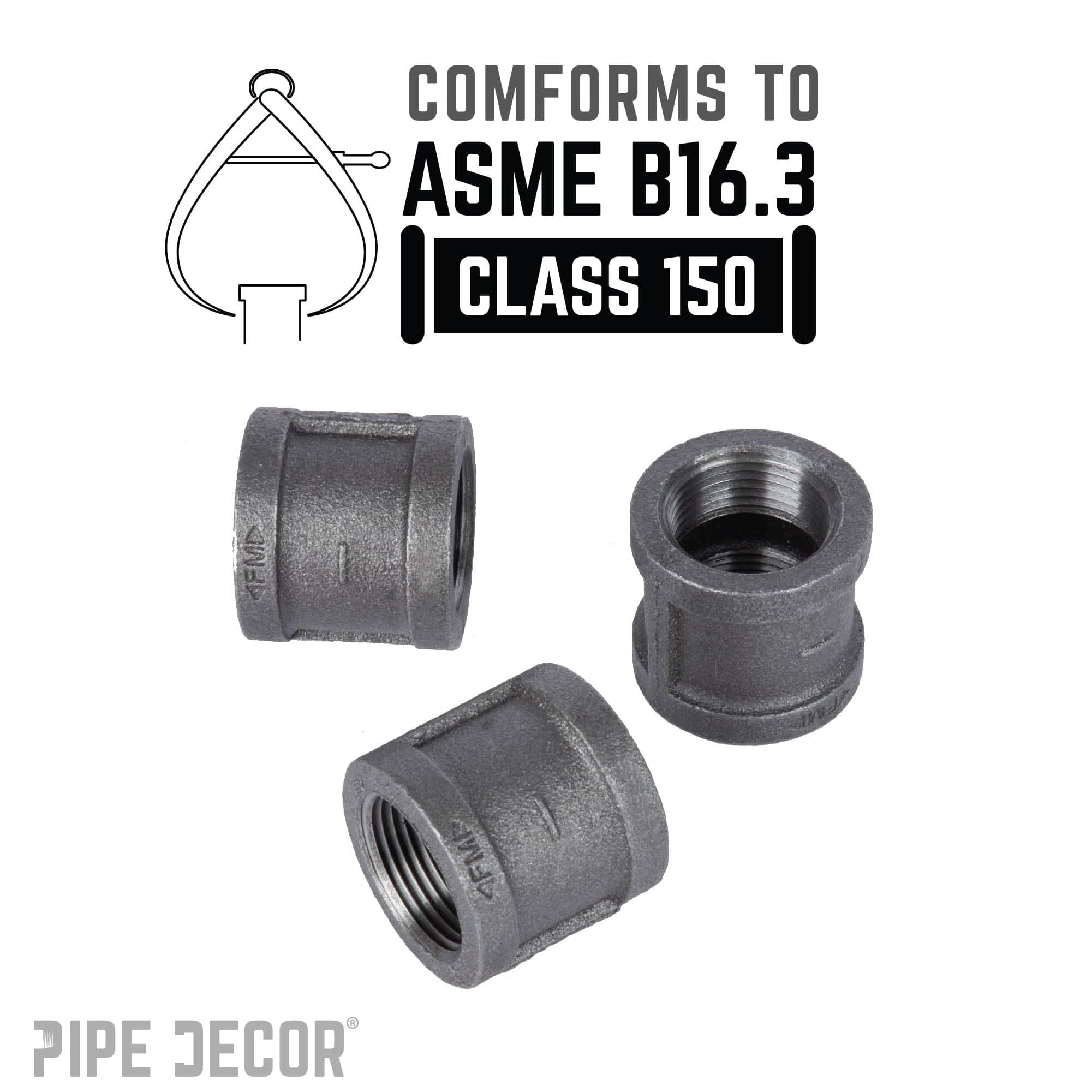1 in. Black Coupling