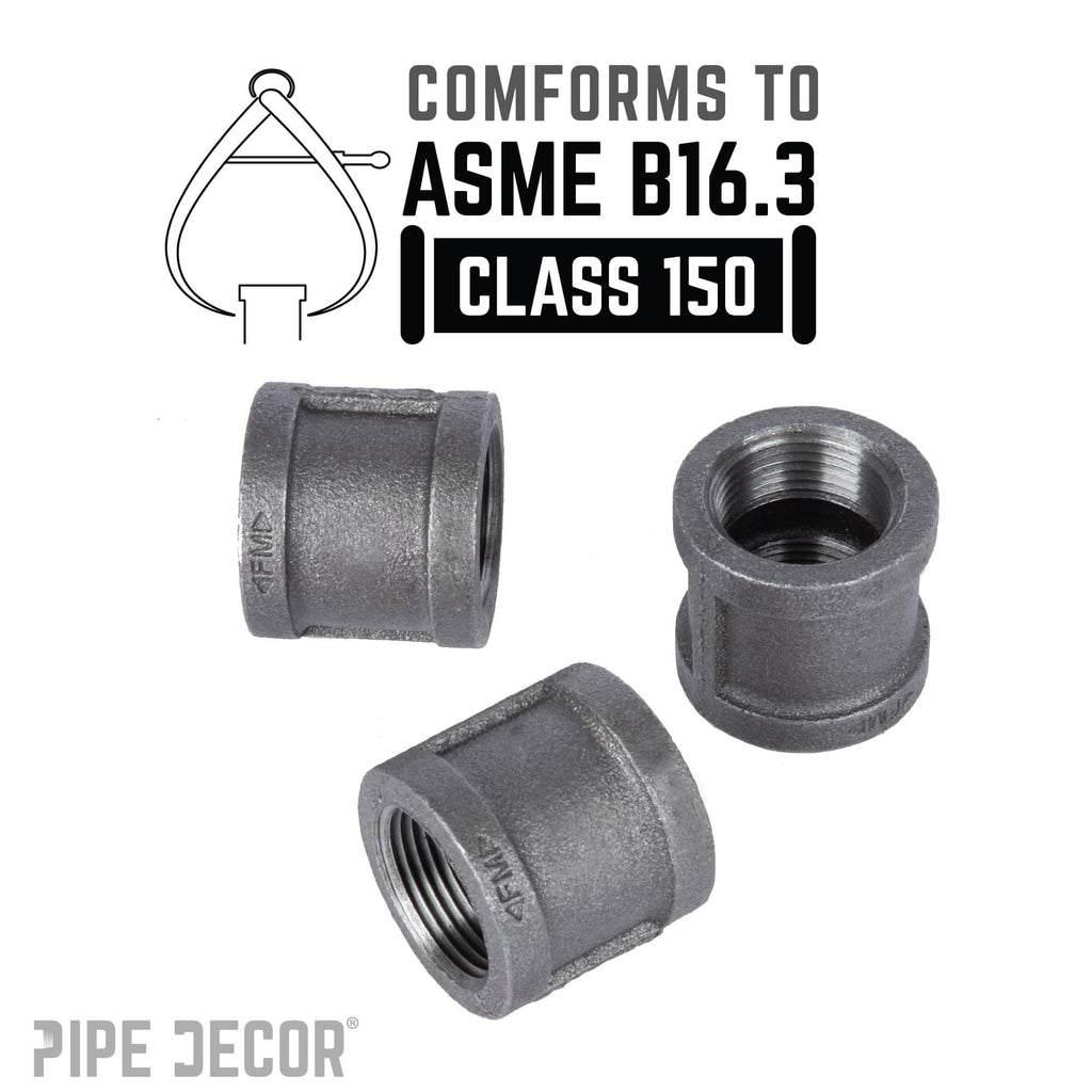 3/4 in. Black Coupling
