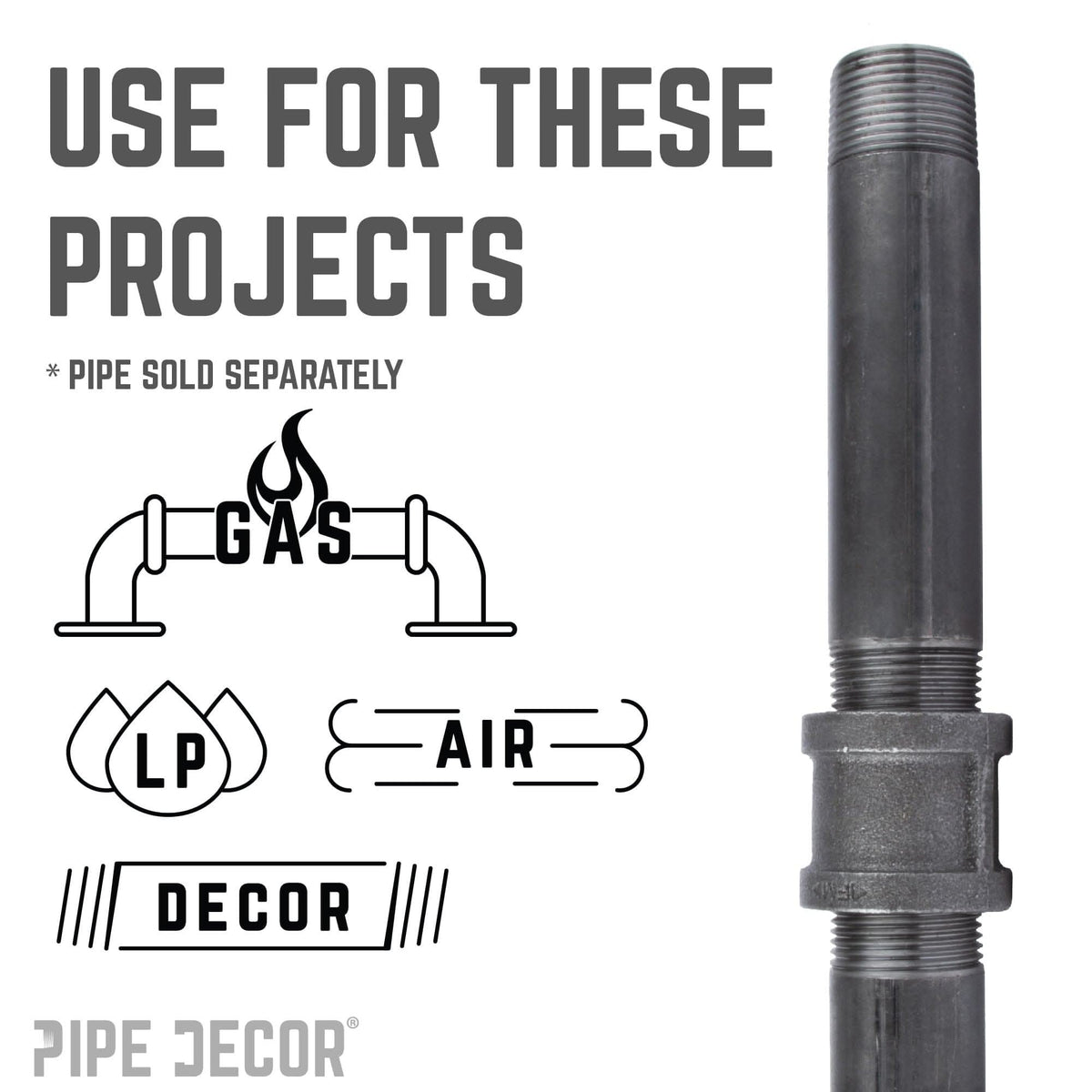 3/8 in. Black Coupling