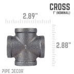 1 in. Black Cross