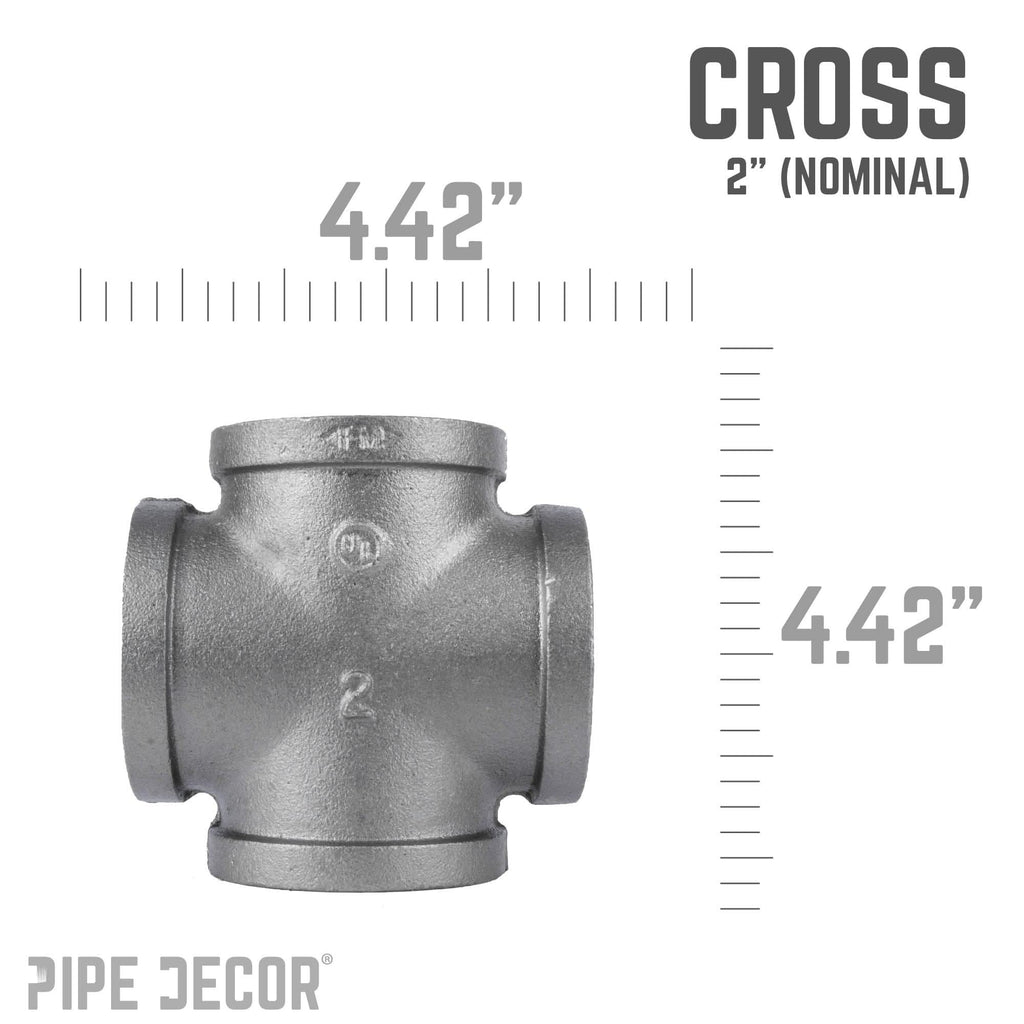 2 in. Black Cross