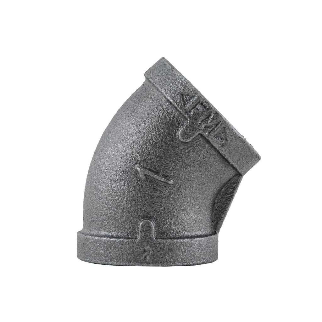 1 in. Black 45 Degree Elbow