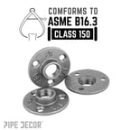 1/2 in. Black Mini Flange
