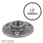 1/2 in. Black Mini Flange