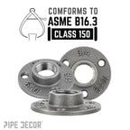 3/4 in. Black Mini Flange