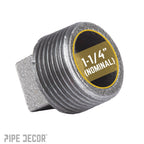 1 1/4 in. Black Plug