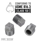 1/4 in. Black Plug