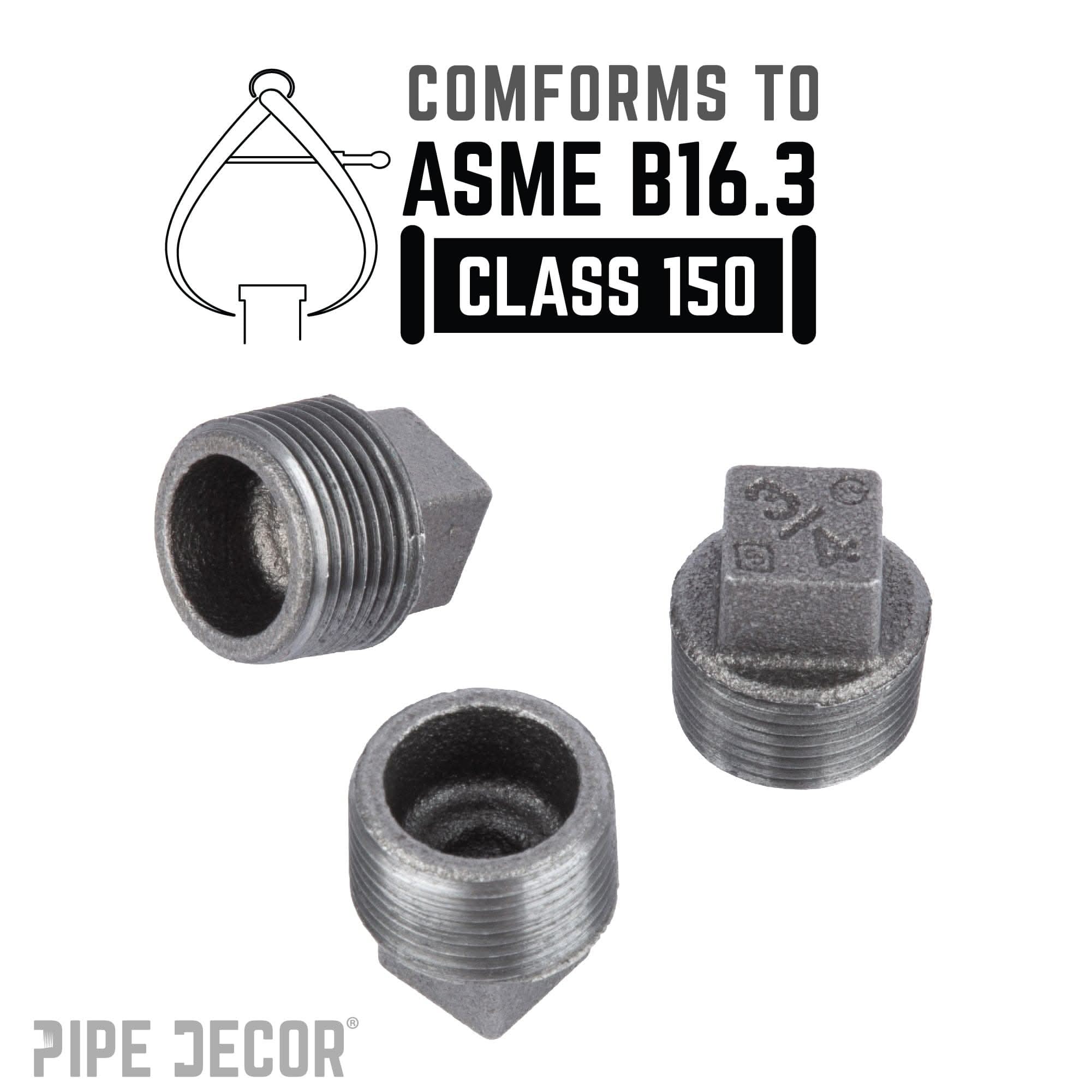 3/4 in. Black Plug