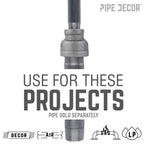 1 1/2 in. x 3/4 in. Black Reducing Coupling