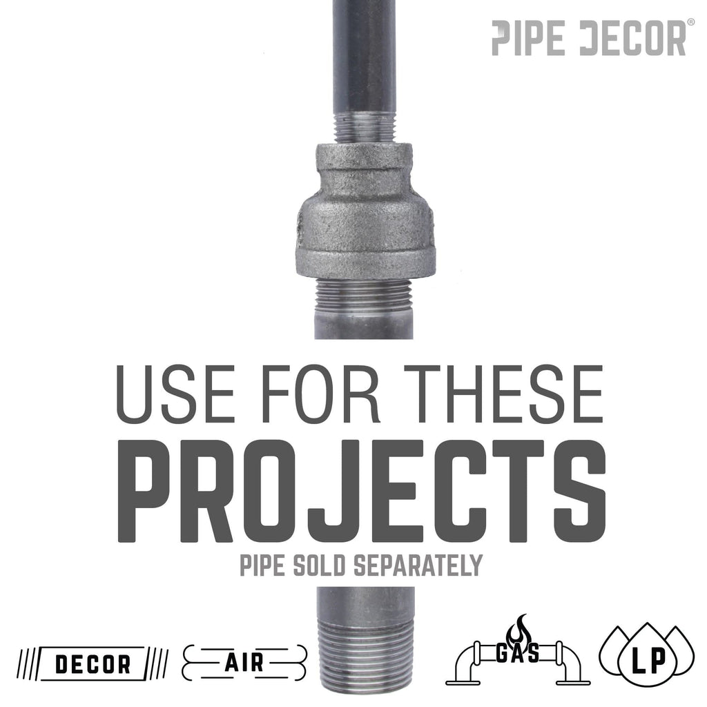 1/2 in. x 1/4 in. Black Reducing Coupling