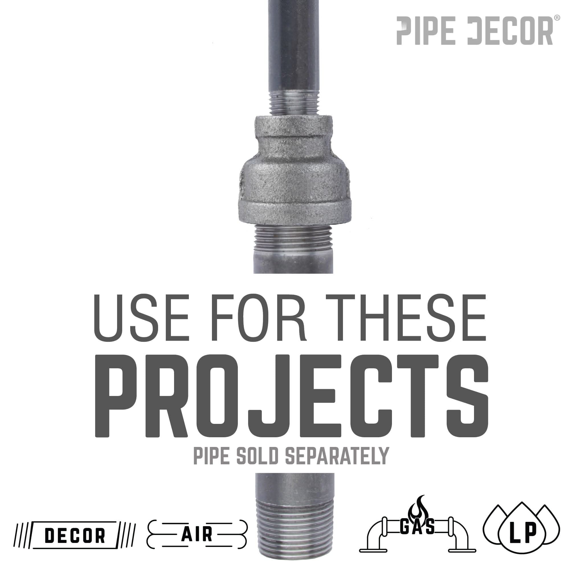 1/4 in. x 1/8 in. Black Reducing Coupling