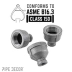 2 in. x 3/4 in. Black Reducing Coupling