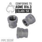 3/4 in. x 1/2 in. Black Reducing Coupling