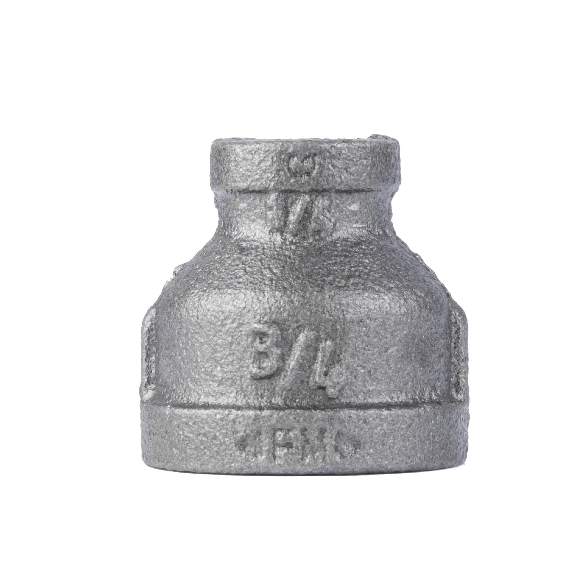 3/4 in. x 1/4 in. Black Reducing Coupling