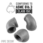 2 in. x 1 1/2 in. Black Reducing Elbow