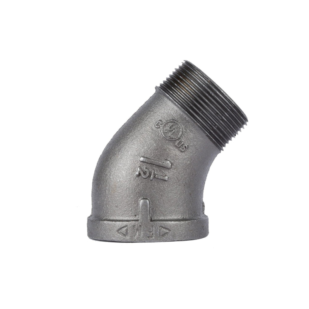 1 1/2 in. Black 45 Degree Street Elbow
