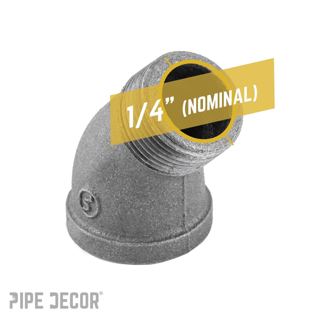 1/4 in. Black 45 Degree Street Elbow
