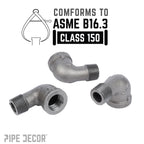 1/2 in. Black 90 Degree Street Elbow