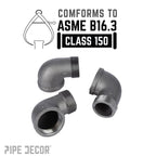 2 in. Black 90 Degree Street Elbow