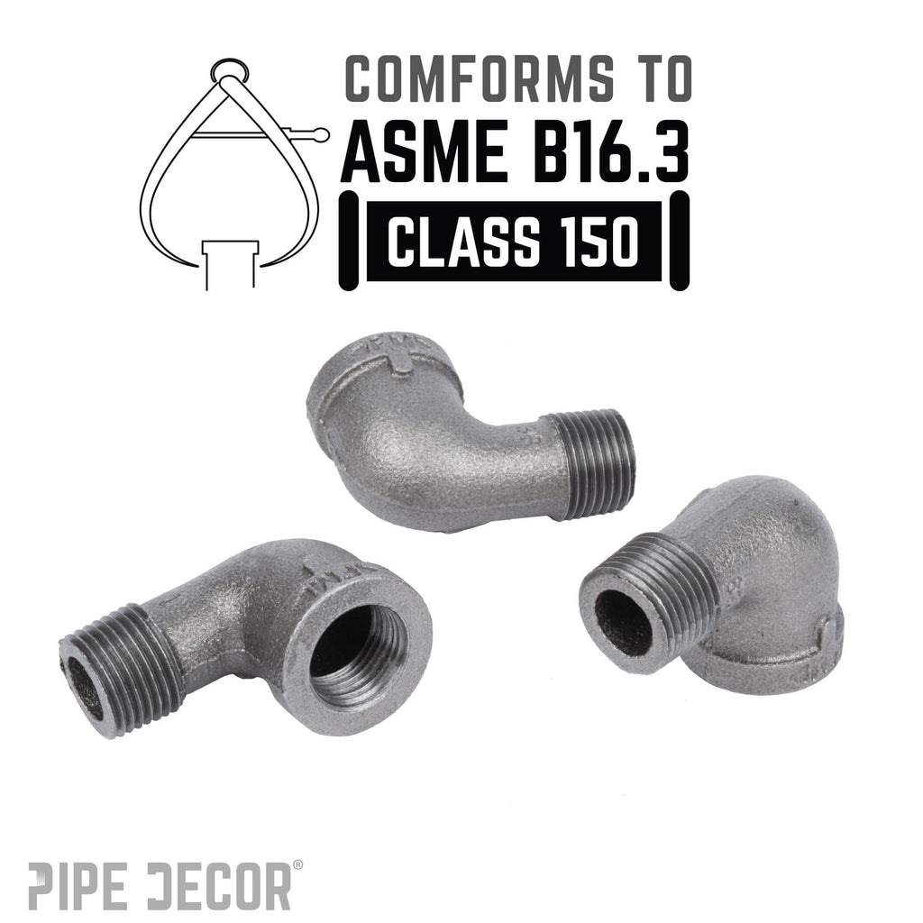 3/8 in. Black 90 Degree Street Elbow