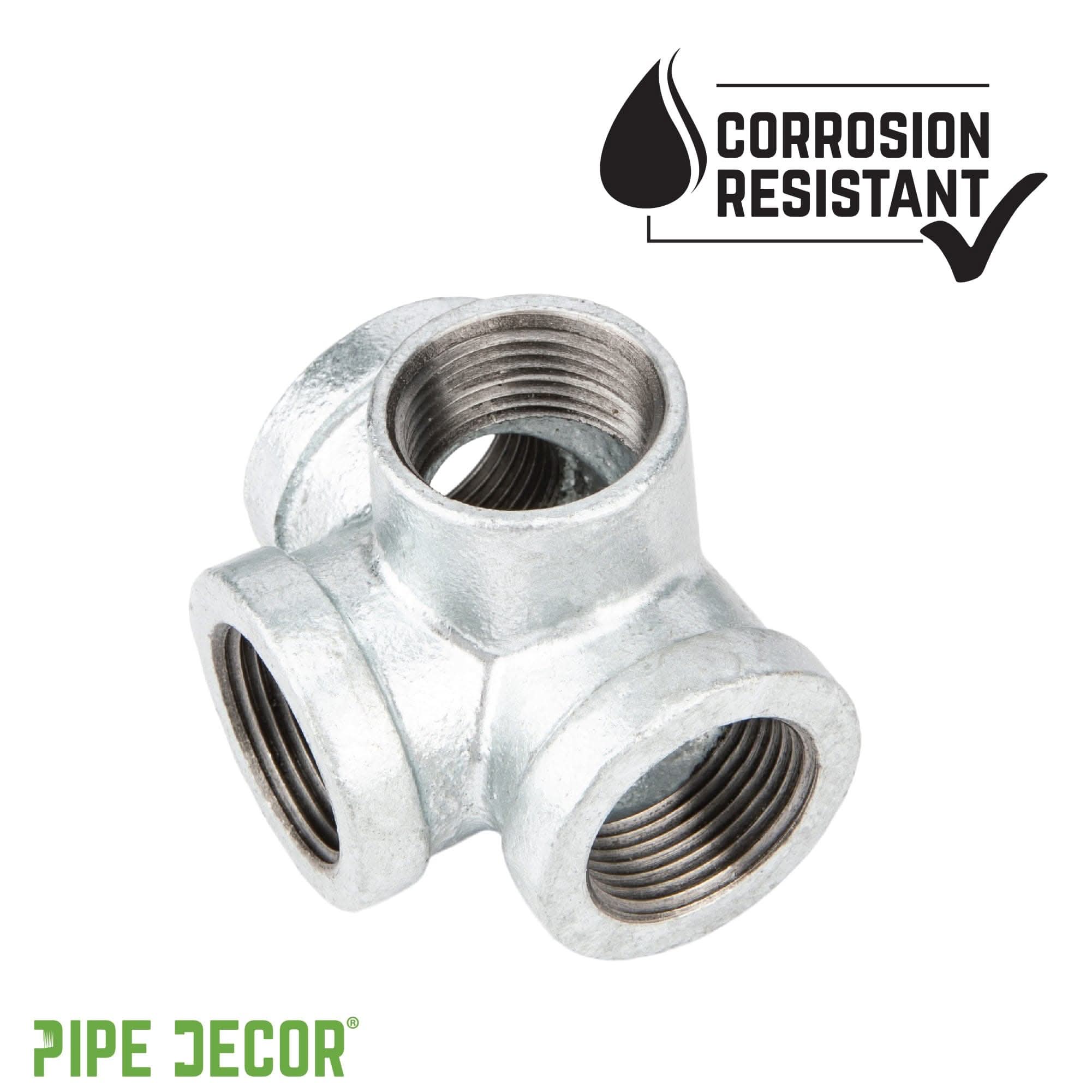1/2 in. Galvanized Iron Side Outlet Tee