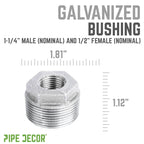1 1/4 in. x 1/2 in. Galvanized Iron Bushing