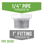 1  in. x 1/4 in. Galvanized Iron Bushing