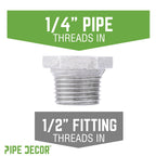 1/2 in. x 1/4 in. Galvanized Iron Bushing
