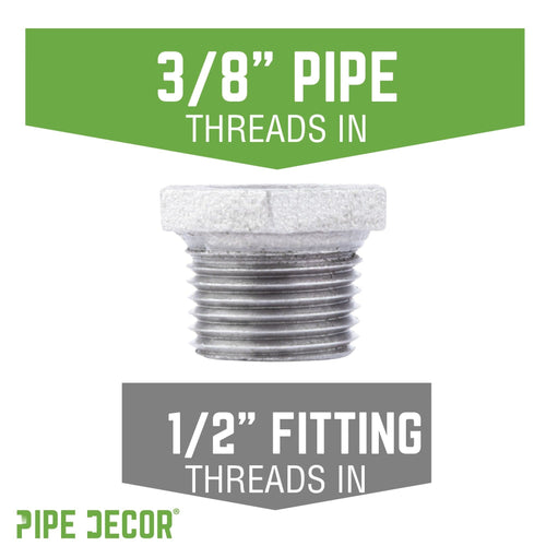1/2 in. x 3/8 in. Galvanized Iron Bushing