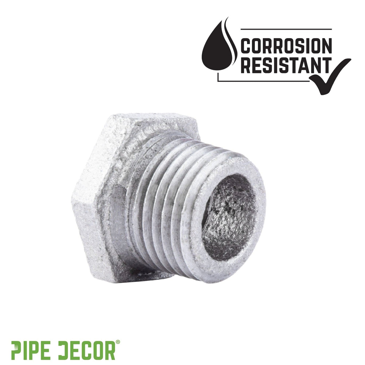1/2 in. x 3/8 in. Galvanized Iron Bushing