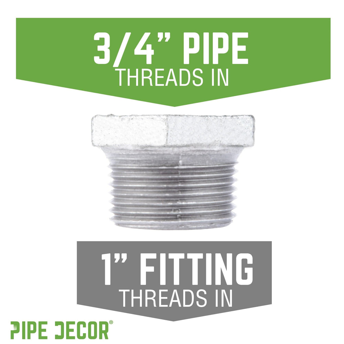 1 in. x 3/4 in. Galvanized Iron Bushing