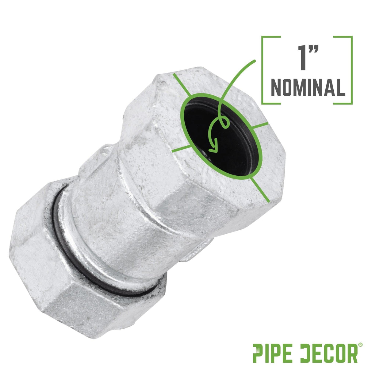 1 in. Galvanized Iron Compression Coupling