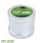 1 1/4 in. Galvanized Iron Coupling