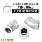 1/4 in.  Galvanized Iron 45 Degree Elbow