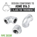 1/2 in. Galvanized Iron 90 Degree Elbow