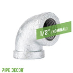 1/2 in. Galvanized Iron 90 Degree Elbow